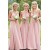 A-Line V Neck Long Bridesmaid Dresses 902246