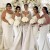 Long White Mermaid Spaghetti Straps Bridesmaid Dresses 902254