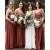 A-Line Long Chiffon Spaghetti Straps Bridesmaid Dresses 902278