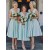 Short Blue V Neck Bridesmaid Dresses 902284