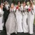 Long White Floor Length Bridesmaid Dresses with Sleeves 902353