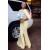 Long Yellow Mermaid Beaded Lace Bridesmaid Dresses 902354