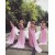 Long Pink Chiffon Bridesmaid Dresses 902409
