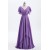 A-Line Long Purple Chiffon Bridesmaid Dresses 902514