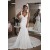 Long White Mermaid V Neck Wedding Dresses Bridal Gowns 903127