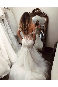 Mermaid Off the Shoulder Lace Wedding Dresses Bridal Gowns 903135