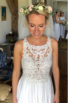 Elegant Chiffon and Lace Wedding Dresses Bridal Gowns 903171