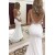 Mermaid Lace V Neck Wedding Dresses Bridal Gowns 903180