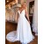 A-Line Chiffon and Lace V Neck Wedding Dresses Bridal Gowns 903196