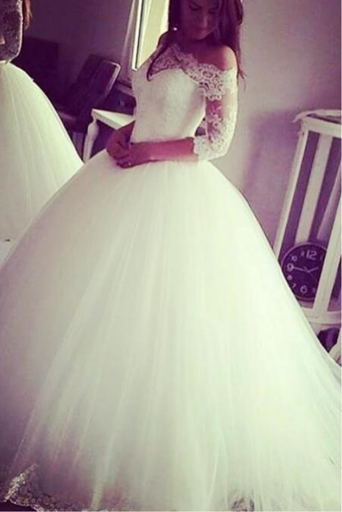 Ball Gowns Lace and Tulle Wedding Dresses Bridal Gowns 903259
