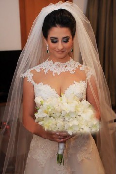 A-Line Lace Wedding Dresses Bridal Gowns 903271