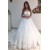 A-Line Lace Off the Shoulder Wedding Dresses Bridal Gowns 903282