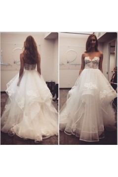 A-Line Lace and Tulle Wedding Dresses Bridal Gowns 903286