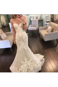 Mermaid Sweetheart Lace Wedding Dresses Bridal Gowns 903310