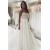 A-Line Lace and Satin Long Wedding Dresses Bridal Gowns 903313