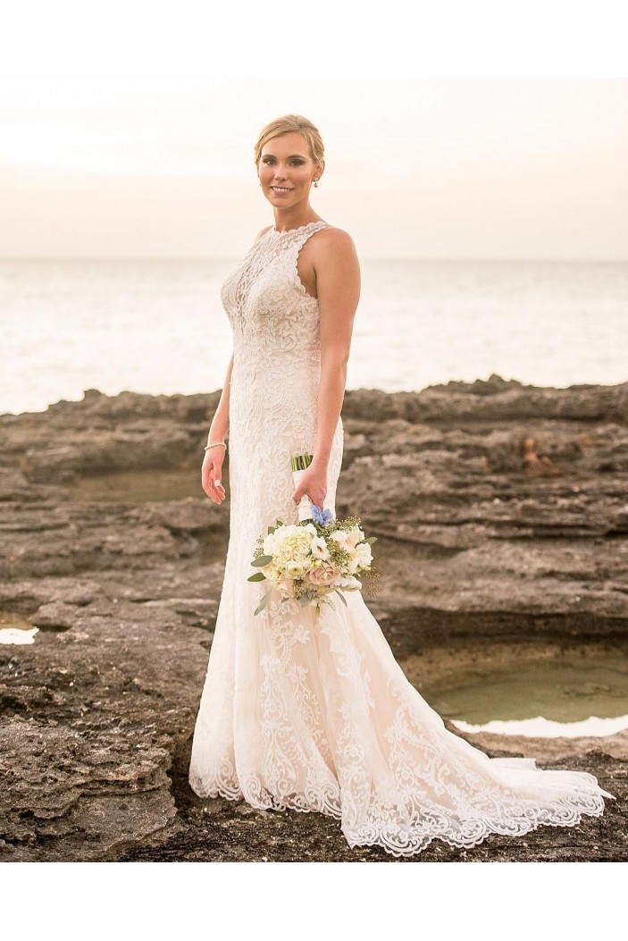 Elegant Mermaid Lace Wedding Dresses Bridal Gowns 903332