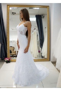 Elegant Mermaid Lace Wedding Dresses Bridal Gowns 903388