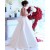 A-Line Long Satin Wedding Dresses Bridal Gowns 903417