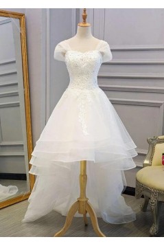 High Low Beaded Lace Wedding Dresses Bridal Gowns 903440