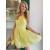 Short Yellow Lace Prom Dress Homecoming Graduation Dresses 904009