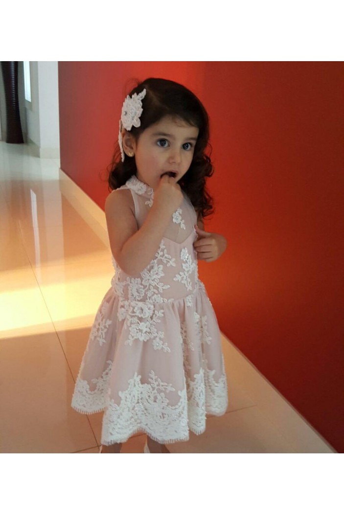 Cute Lace Ankle-Length Flower Girl Dresses 905001