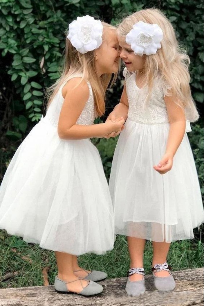 Cute Lace and Tulle Flower Girl Dresses 905033