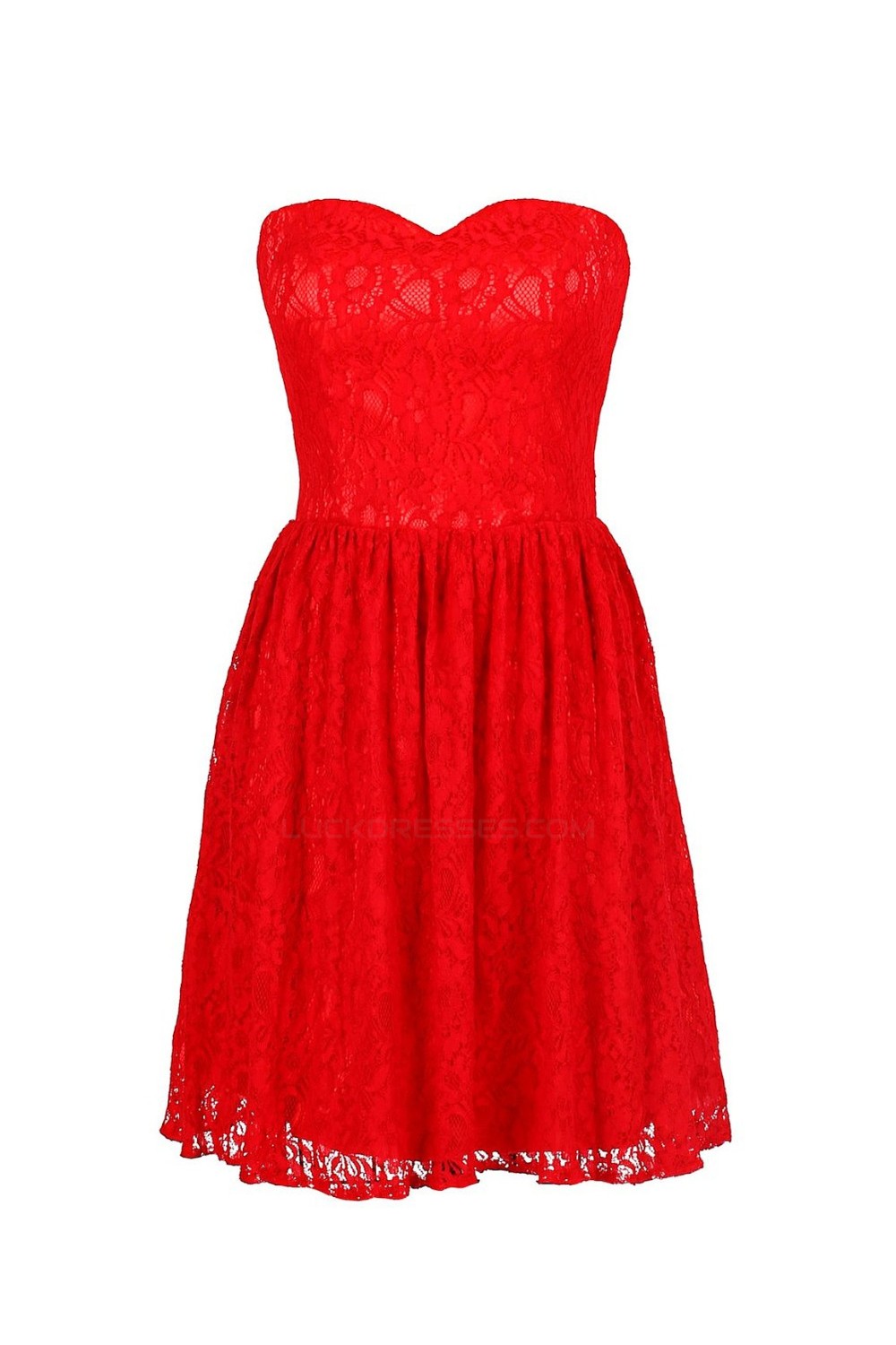 short red bridesmaid dresses
