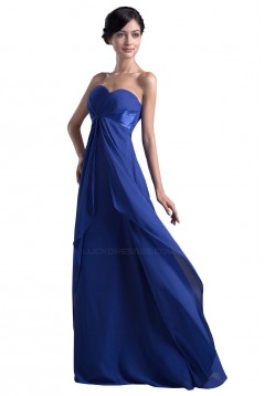 Empire Sweetheart Long Blue Bridesmaid Dresses/Wedding Party Dresses/Maternity Dresses BD010087