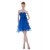 A-Line Strapless Short/Mini Blue Bridesmaid Dresses/Wedding Party Dresses BD010145