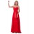 A-Line Pleated Long Red Chiffon Bridesmaid Dresses/Wedding Party Dresses BD010167