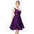 A-Line One-Shoulder Short Purple Bridesmaid Dresses/Wedding Party Dresses BD010210