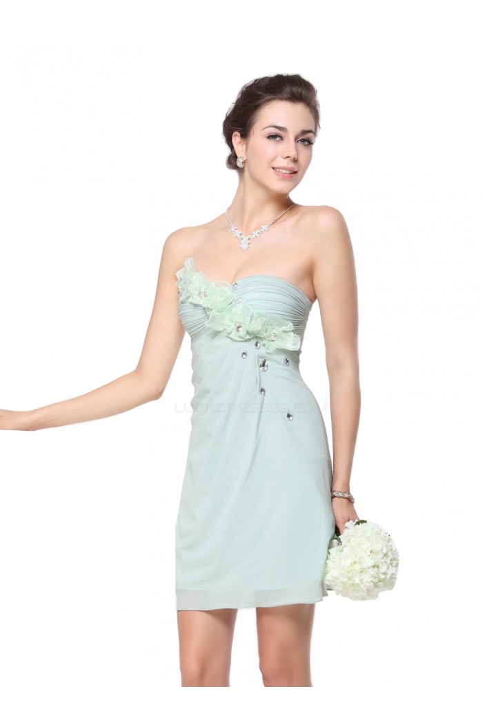 Short/Mini Sweetheart Beaded Chiffon Bridesmaid Dresses/Wedding Party Dresses BD010229