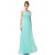 A-Line One-Shoulder Sweetheart Long Blue Chiffon Bridesmaid Dresses/Evening Dresses BD010285