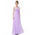 A-Line One-Shoulder Sweetheart Long Lilac Chiffon Bridesmaid Dresses/Evening Dresses BD010288