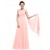 Empire One-Shoulder Long Pink Chiffon Bridesmaid Dresses/Evening Dresses/Maternity Dresses BD010294