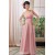 Empire One-Shoulder Long Pink Chiffon Bridesmaid Dresses/Evening Dresses/Maternity Dresses BD010306