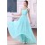 A-Line One-Shoulder Long Blue Chiffon Bridesmaid Dresses/Wedding Party Dresses BD010310