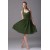 A-Line Halter Short Green Chiffon Bridesmaid Dresses/Wedding Party Dresses BD010356