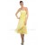 A-Line Strapless Short Yellow Chiffon Bridesmaid Dresses/Wedding Party Dresses BD010365