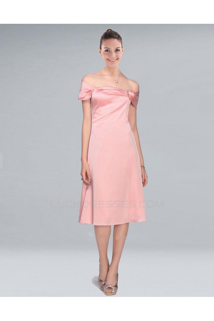 A-Line Short Pink Bridesmaid Dresses/Wedding Party Dresses BD010384