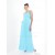 Empire Halter Long Blue Chiffon Bridesmaid Dresses/Wedding Party Dresses BD010423