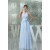 A-Line Halter Long Blue Chiffon Bridesmaid Dresses/Wedding Party Dresses BD010432