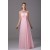 A-Line Strapless Pink Floor-Length Chiffon Bridesmaid Dresses/Wedding Party Dresses BD010443