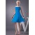 A-Line Beaded Spaghetti Strap Short Blue Chiffon Bridesmaid Dresses/Wedding Party Dresses BD010451