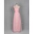 A-Line One-Shoulder Long Pink Chiffon Bridesmaid Dresses/Evening Dresses BD010532