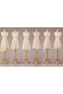 A-Line Short Chiffon Bridesmaid Dresses/Evening Dresses BD010543