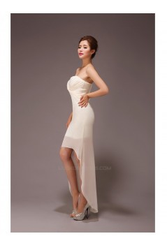 High Low Strapless Chiffon Bridesmaid Dresses/Evening Dresses BD010561