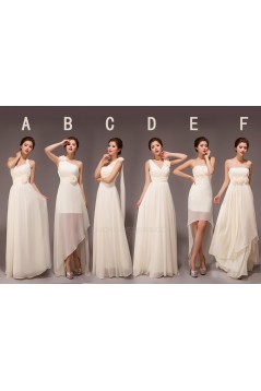 A-Line Long Chiffon Bridesmaid Dresses/Evening Dresses BD010563