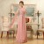 A-Line One-Shoulder Beaded Long Pink Chiffon Bridesmaid Dresses/Evening Dresses BD010585