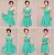 A-Line Short Chiffon Bridesmaid Dresses/Evening Dresses BD010637